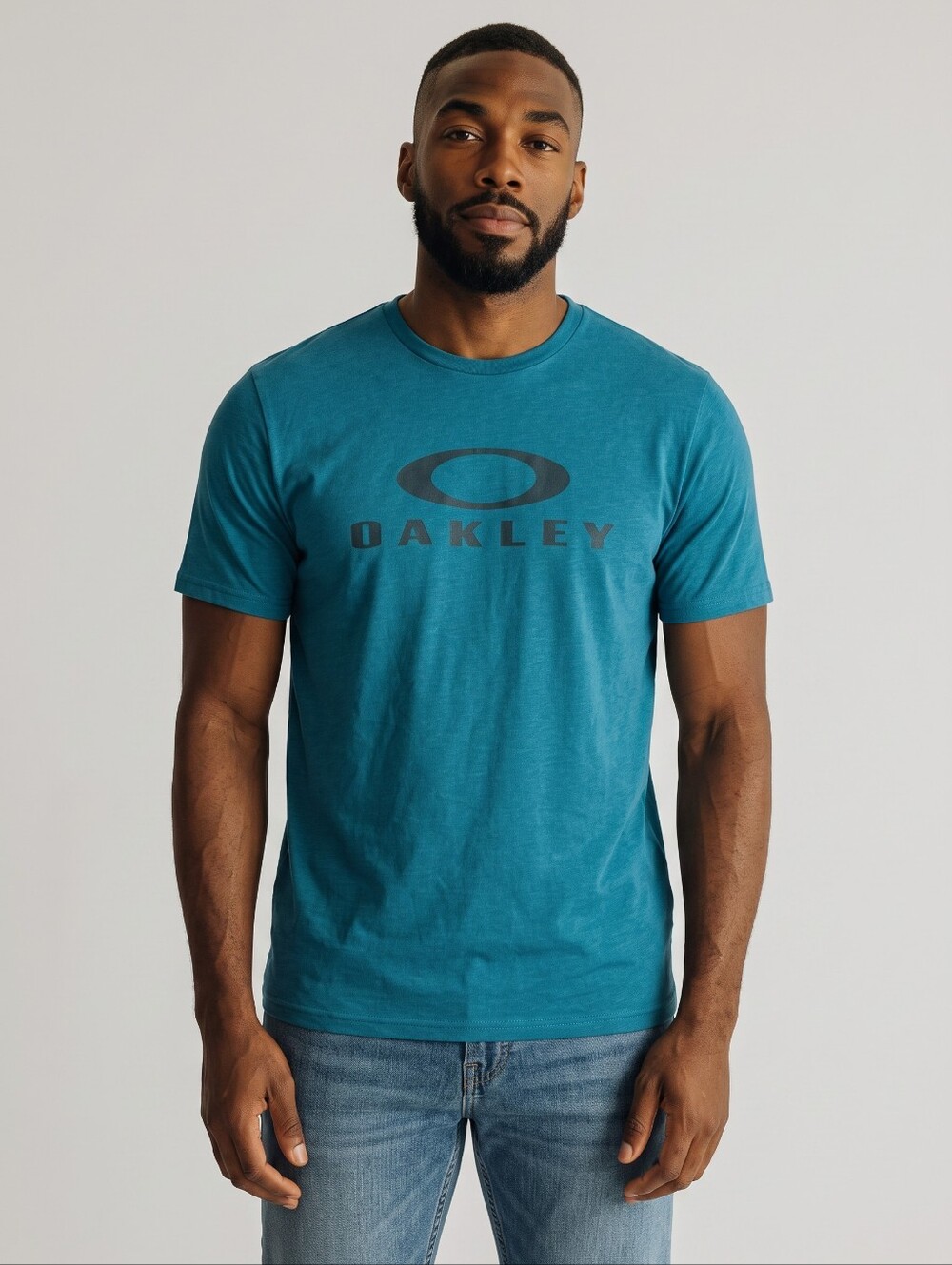 Oakley Teal Short-Sleeve Logo Tee